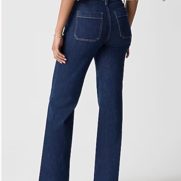 J Crew Slim wide-leg sailor jean in all-day stretch - NWT Size 28 - Picture 3 of 6
